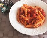 ペンネトマトソース♪ニンニクなしでも美味作り方5写真