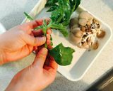 旨すぎ☆アイスプラントと平茸の天ぷら作り方1写真