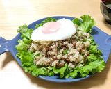 レタスと食べる納豆チャーハン作り方7写真