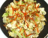 炒めもの♪ひき肉とキャベツと人参と甜面醤作り方7写真