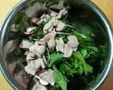 レタスと水菜の自家製胡麻ドレサラダ作り方2写真