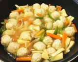 肉団子と野菜たっぷり甘酢あんかけ作り方6写真