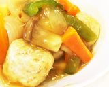 肉団子と野菜たっぷり甘酢あんかけ作り方7写真