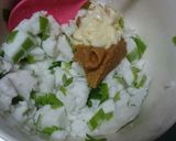はんぺんﾈｷﾞみそﾏﾖ焼き作り方3写真