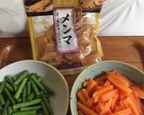 人参ニンニクの芽のメンマ炒め作り方1写真