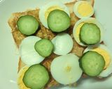 茹で卵のかっぱ×きつね和トースト作り方4写真
