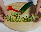 【くるりんカッター】きゅうりのお花作り方5写真