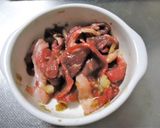 野菜とお肉の薄焼き卵作り方1写真