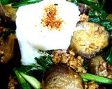 簡単♪ナス＆ニラ♪挽き肉カレー炒め作り方8写真