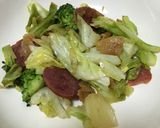 キャベツとサラミのポテトチップス炒め作り方5写真