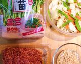 豆苗とオートミールのヘルシー☆肉団子蒸し作り方1写真