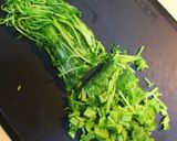 豆苗とオートミールのヘルシー☆肉団子蒸し作り方3写真