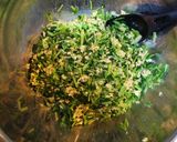 豆苗とオートミールのヘルシー☆肉団子蒸し作り方4写真