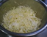 キャベツの塩昆布サラダ レモン風味作り方1写真