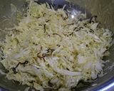 キャベツの塩昆布サラダ レモン風味作り方3写真