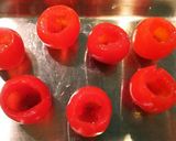 トマトの肉詰めチーズ乗せ作り方5写真