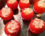トマトの肉詰めチーズ乗せ作り方6写真