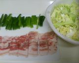 豚バラ・キャベツ・ピーマンの肉野菜炒め作り方1写真