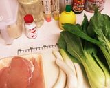 チンゲン菜と胸肉の☆さっぱり塩レモン炒め作り方1写真