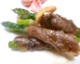 牛肉のアスパラ巻き　簡単　作り方3写真
