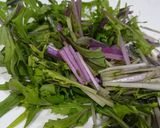 旬の筍で★豚肉と紫水菜の炒め物作り方2写真