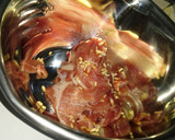 旬の筍で★豚肉と紫水菜の炒め物作り方3写真