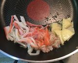 カニカマ＆ブロッコリーのオリーブ油炒め作り方2写真