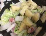 ☆豚肉白菜ジャガイモ塩味中華炒め作り方3写真