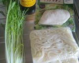 水菜のサラダうどん作り方1写真