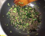 小松菜のそぼろご飯作り方5写真