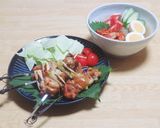 100均のステンレス串で♪おうち焼き鳥作り方5写真