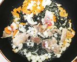 お弁当用 簡単青じそ（大葉）チャーハン作り方3写真