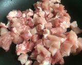 豚肉ゴロゴロチンジャオロース作り方1写真
