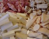 ♪美味しい!鶏肉里芋フキうど筍の簡単煮物作り方2写真