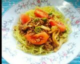 ランチに簡単♪トマトのピリッと焼きそば♪作り方5写真