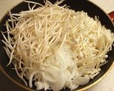 栄養オイルで！もやしとえのきの福神漬炒め作り方3写真