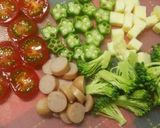 朝食に可愛い♡オープンオムレツ作り方1写真