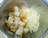 男の簡単料理☆とんかつ炒飯☆作り方1写真