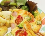 朝食に可愛い♡オープンオムレツ作り方7写真