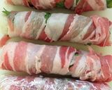 お弁当に♡チーズ竹輪の大葉豚肉巻き♡作り方4写真