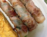 お弁当に♡チーズ竹輪の大葉豚肉巻き♡作り方5写真