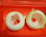 新玉ねぎの肉詰め作り方1写真