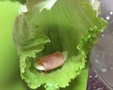 ハムと卵の巻き巻きレタス♪作り方1写真