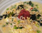 朝食や一人ランチに*ほっこり卵雑炊作り方4写真