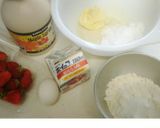 苺たっぷりジューシー簡単カップケーキ作り方1写真