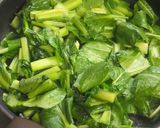 生姜香る♪小松菜と薄揚げの炒め煮。作り方2写真