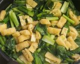 生姜香る♪小松菜と薄揚げの炒め煮。作り方3写真