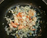 贅沢!!蟹のトマトクリームパスタ作り方2写真