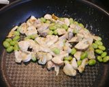 ダイエット！ムネ肉の梅マヨ炒め(糖質制限作り方4写真