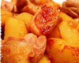 簡単＊豚こまとじゃがいものカレー照り焼き作り方17写真